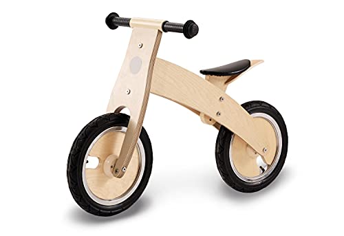 Pinolino Bicicleta estática Lino, lacada Transparente, de Madera, Convertible de Chopper a Bicicleta estática, para niños de 2 a 5 años