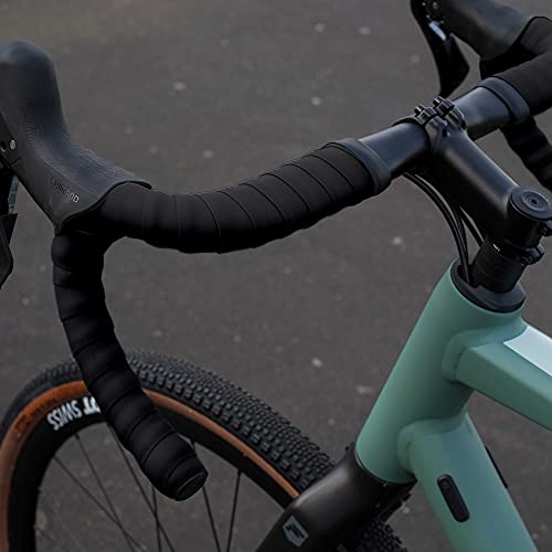 BBB Cycling - Cinta para manillar de bicicletas antideslizante especial para bicicletas de ciclismo y urbanas. Incluye cinta de acabado y tapones de manillar. Modelo RaceRibbon BHT-01