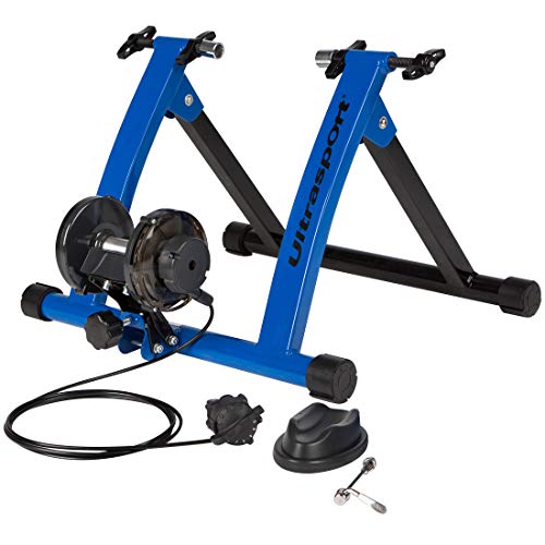 Ultrasport Rodillo para bicicleta con y sin cierre rápido, carga máxima 100 kg, el rodillo de bicicleta permite entrenar con la bicicleta en casa, entrenador de la bicicleta de interior
