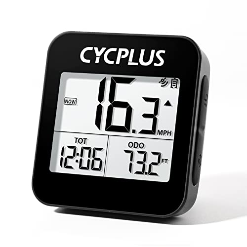 CYCPLUS G GPS Ciclismo,Velocímetro Bicicleta,Cuentakilometros Bicicleta Inalambrico,Potenciometro Ciclismo,Ciclocomputador Bicicleta,GPS Bicicleta, Impermeable IPX6,ODO