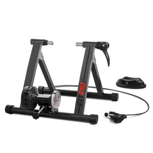 FITFIU Fitness - Rodillo Bicicleta Plegable para Entrenamiento Indoor, con Niveles de Resistencia Ajustables y Soporte Rueda, Compatible con Ruedas de 26