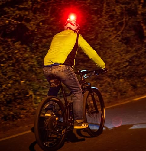 Linterna dual para casco de bicicleta 