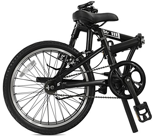 FabricBike Folding Bicicleta Plegable Cuadro Aluminio 3 Colores (Fully Matte Black)