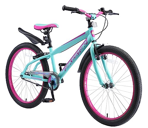 BIKESTAR Bicicleta Infantil para niños y niñas a Partir de 10 años | Bici de montaña 24 Pulgadas con Frenos | 24