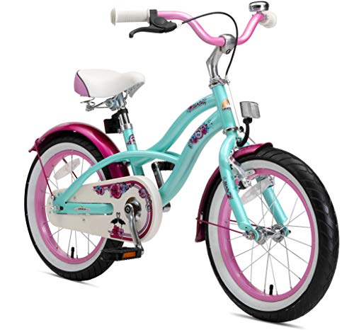 BIKESTAR Bicicleta Infantil para niños y niñas a Partir de 4 años | Bici 16 Pulgadas con Frenos | 16