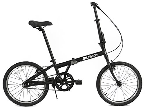 FabricBike Folding Bicicleta Plegable Cuadro Aluminio 3 Colores (Fully Matte Black)