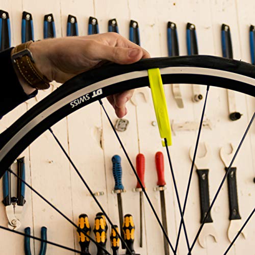BBB Cycling - Juego de 3 palancas para neumáticos de bicicleta. Color Amarillo Neón - Modelo EasyLift BTL-81