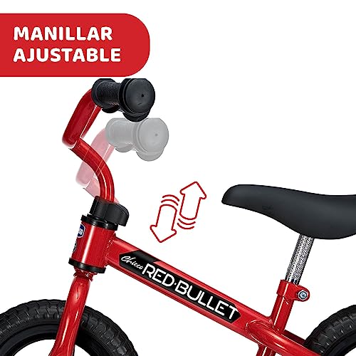 Chicco Bicicleta sin Pedales First Bike para Niños de 2 a 5 Años hasta 25 Kg, Bici para Aprender a Mantener el Equilibrio con Manillar y Sillín Ajustables, Rojo - Juguetes para Niños de 2 a 5 Años