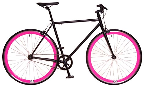 Kamikaze Bicicleta SS 2017 Fixie/Single (L 560, Negro/Rosa)