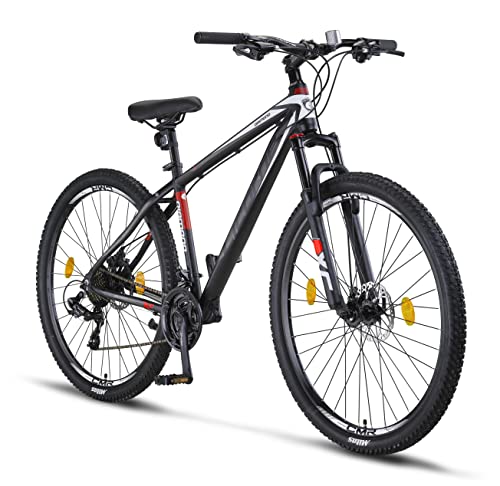 Licorne Bike Diamond Premium Bicicleta de montaña de aluminio para niños niñas hombres y mujeres 21 velocidades freno de disco para hombre horquilla delantera ajustable 29